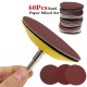 60pcs Sand Paper Mixed Set With 3 Inch Abrasives Hook And Loop Sanding Pad