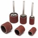 63pcs 80Grit Drum Sanding Kit 1/2 3/8 1/4 Inch Sand Mandrels Fit Dremel Nail Drill Rotary Tools