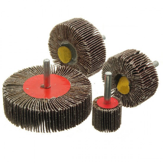 6mm Shank 40 Grit Sanding Wheel 25-80mm Flap Wheel Disc Sanding Abrasive Wheel