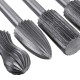 6pcs 6mm Shank Tungsten Steel Carbide Burrs For Rotary Drill Bit Die Grinder