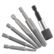 6pcs Bolt Remover Screw Extractor HSS Screw Remover Drill Bits with Hex Shank for Broken Damaged Bolt Stud