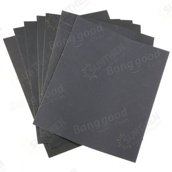 7pcs 230x280mm Sandpaper 400-1200 Grit Wet Dry Waterproof Sandpaper