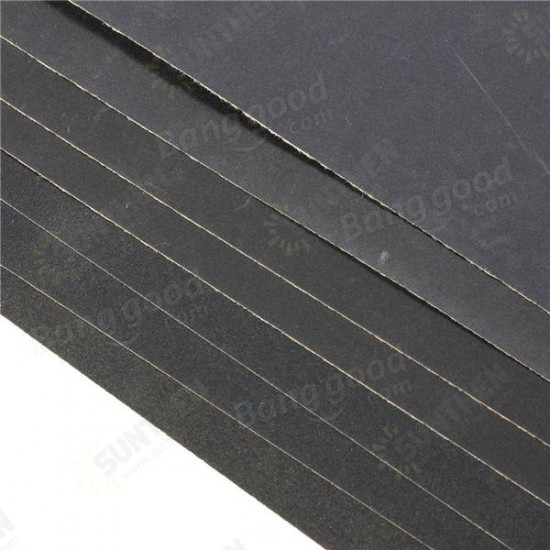 7pcs 230x280mm Sandpaper 400-1200 Grit Wet Dry Waterproof Sandpaper