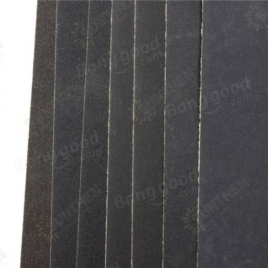 7pcs 230x280mm Sandpaper 400-1200 Grit Wet Dry Waterproof Sandpaper