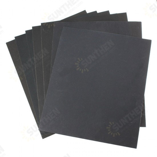 7pcs 230x280mm Sandpaper 400-1200 Grit Wet Dry Waterproof Sandpaper