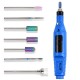 7pcs Nail Drill Bits Container Box Grinding Remove UV Gel Auroras Nail Art Design Tools Set