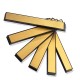 80-3000 Grit Titanium Plated Golden Emery Whetstone Sharpen Stone Strips For Tools