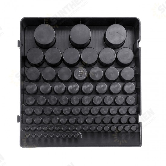 85 Holes Drill Bit Storage Box Without Drill Milling Cutter Saving Space Holder