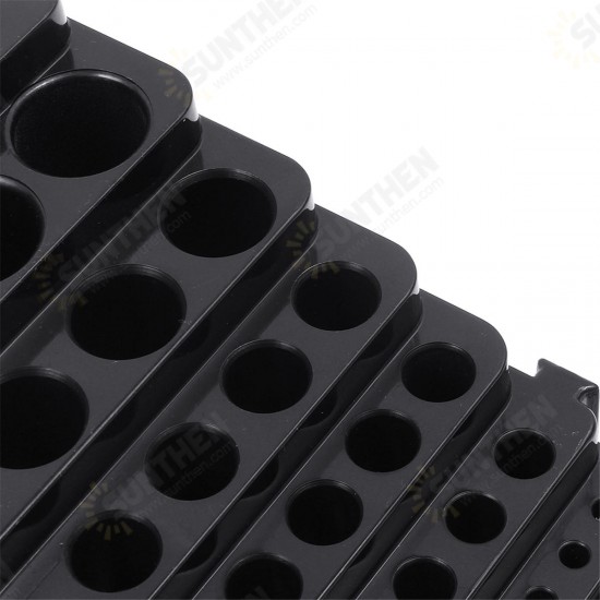 85 Holes Drill Bit Storage Box Without Drill Milling Cutter Saving Space Holder