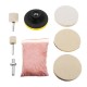 8pcs Cerium Oxide Polishing Powder Felt Polishing Pad Kit