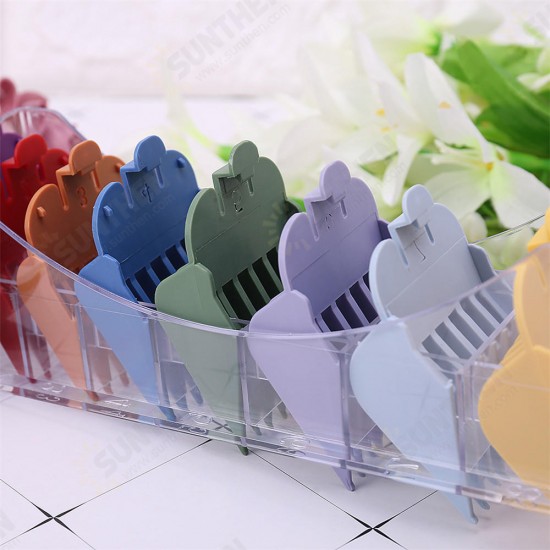 8pcs Colorful Limit Comb Set Attachment Tool For WHAL Electric Hair Clipper Cut