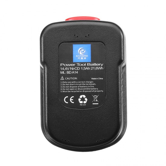 BD-14.4 14.4V NI-CD Battery A14 HPB14 Power Tools Battery Replacement for Black & Decker