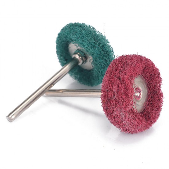 6Pcs 3mm Shank Wool Felt Grinding Sanding Head Abrasive Buffing Wheel Cotton Thread Polishing Brush