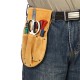 Cowhide Waist Bag Electrical Woodworking Hardware Screwdriver Tools Belt Case