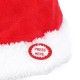 Creative Soft Electric Musical Christmas Hat Size Adjustable Santa Claus Hat