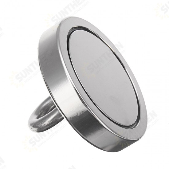 D85mm 270Kg Pull Neodymium Fishing Magnet Treasure Hunting Underwater Recovery Magnet