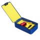 Double Headed Sheet Metal Cutting Nibbler Drill Attachment Metal Cutter Tool with Case Red Gold Blue