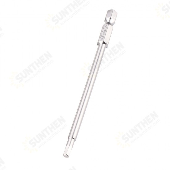 10Pcs 100mm 1/4 Inch Shank S2 Steel SAE Hex Head Allen Wrench Screwdriver Bit Drill Bit Set