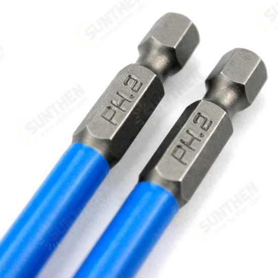 10Pcs Non-slip Magnetic PH2 Screwdriver Bit 1/4 Inch Hexagon Shank Driver S2 Phillips Screwdriver