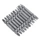 10pcs 65mm Magnetic Screwdriver Bits 1/4 Inch Hex Shank PH/PZ/FL Screwdriver Bit Set