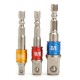 3Pcs Power Screwdriver Extension Bar Adapter 1/4 Inch Hexagon Shank Power Screwdriver Driver Socket Bit