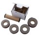 4pcs 25mmx6m Sanding Belt Roll Drawable Emery Cloth Sandpaper Grinding Belts Soft Sandpaper Roll for Wood Turners