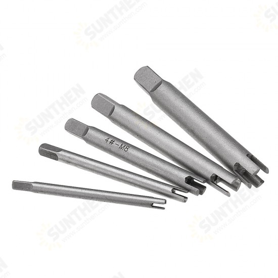 5pcs M5-M12 Damaged Tap Extractor Alloy Screw Tap Remover