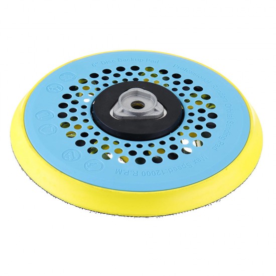 6 Inch 150mm Multi-functional Sanding Polishing Pad Sander Backing Pad Dust-Free 17-Hole Hook and Loop