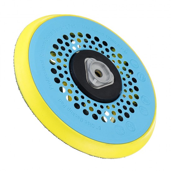 6 Inch 150mm Multi-functional Sanding Polishing Pad Sander Backing Pad Dust Free 17-Hole Hook and Loop