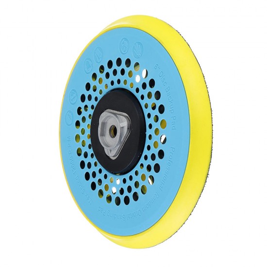 6 Inch 150mm Multi-functional Sanding Polishing Pad Sander Backing Pad Dust Free 17-Hole Hook and Loop