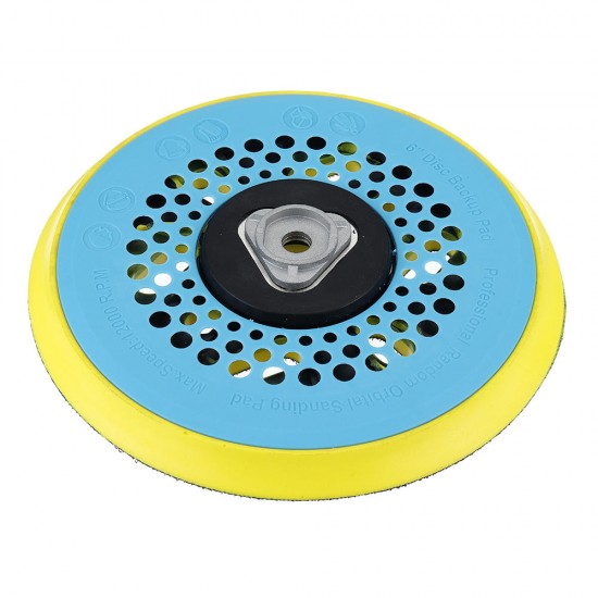 6 Inch 150mm Multi-functional Sanding Polishing Pad Sander Backing Pad Dust Free 17-Hole Hook and Loop