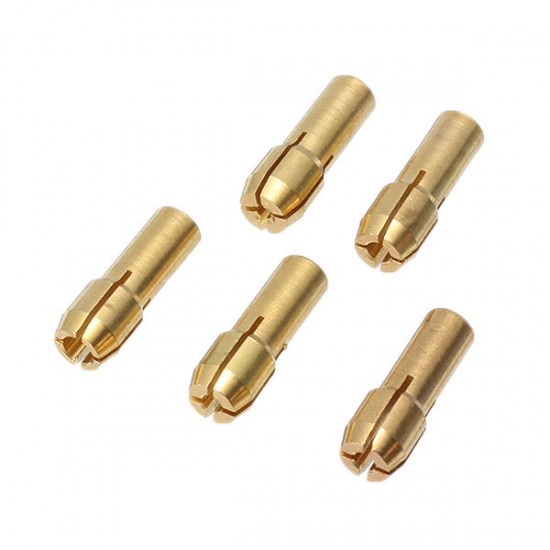 6Pcs Brass Drill Chuck Adapter Set 1-3mm Drill Chuck Collets for Rotary Tool