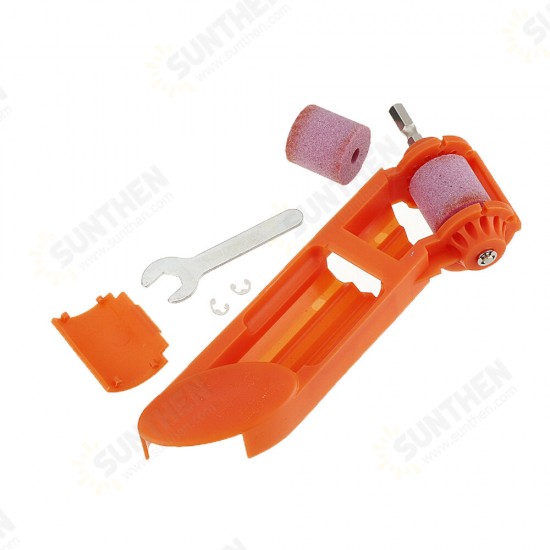 Portable Corundum Grinding Wheel Drill Bit Sharpener for Electric Drill with Extra Stone