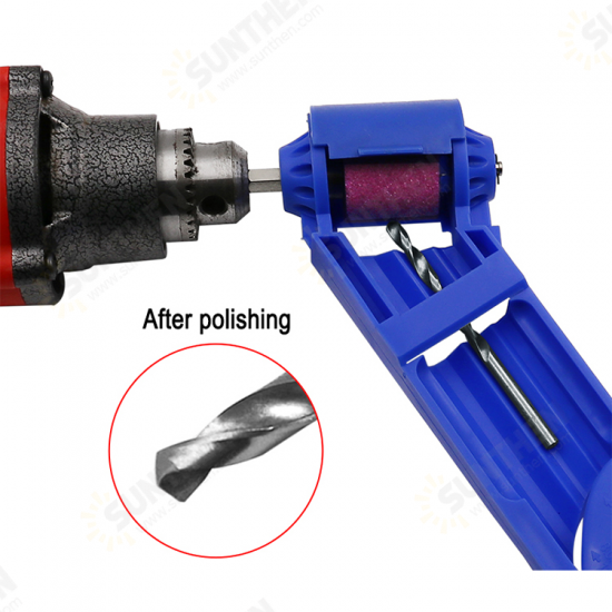 Portable Corundum Grinding Wheel Drill Bit Sharpener for Electric Drill with Extra Stone