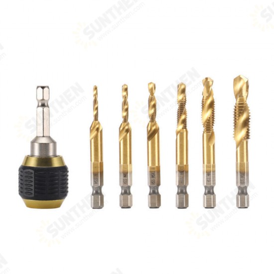 Quick Change Drill Chuck Countersink Drill Tap Bits Self-locking Connecting Rod for Electric Drill