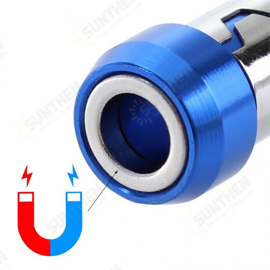 Universal Magnetic Ring 6.35mm Screwdriver Bit Magnetic Ring Alloy Strong Magnetizer Screws Drill Bit