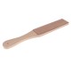 Dual Sided Leather Sharpening Wood Handle Strop Tool with Buffing Compounds for Chisels Tools Polishing