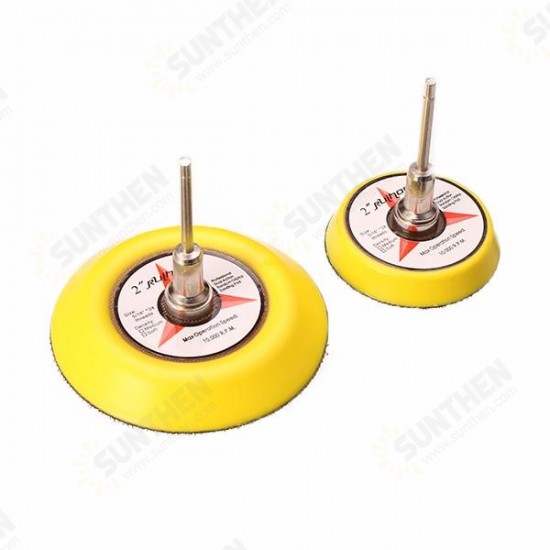 2 or 3 Inch Sticky Backing Pad Polishing Sander Backer Plate Wheel With 1/8 Inch Shank for Dremel