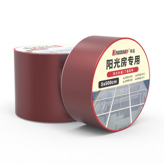 5x500cm Aluminum Foil Butyl Rubber Tape Self Adhesive Tape Sun Room Color Steel Tile Concrete Tape