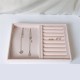 Jewelry Display Organizer Box Storage Showcase Necklaces Earrings Ring Tray