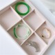 Jewelry Display Organizer Box Storage Showcase Necklaces Earrings Ring Tray