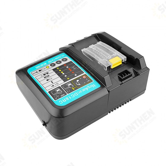 Li-ion Battery Charger 2/6/6.5A EU Plug Charging Current For Makita 14.4V-18V BL1830 BL1430 DC18RC Power Tool Battery