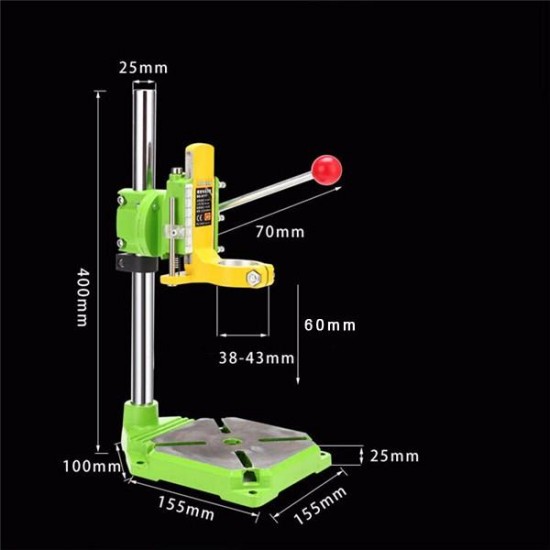 BG6117 Bench Drill Stand/Press Mini Electric Drill Carrier Bracket 90° Rotating Fixed Frame