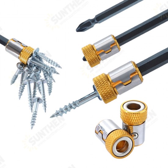 Magnetic Ring Alloy Electric Magnetic Ring Universal 6.35mm Screwdriver Bit Anti-Corrosion Strong Magnetizer Screws