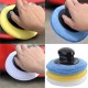 Microfiber Foam Sponge Polish Wax Applicator Pad Set with Handle