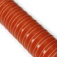 Orange Air Ducting Pipe Flexible Silicone Hose Hot And Cold Cooling Transfer Extractor