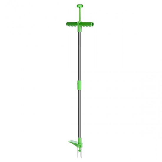 Portable Long Handled Lightweight Claw Weeder Durable Manual Outdoor Stand Up Garden Lawn Weed Puller Root Remover