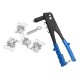 Portable Pulling Rivet G-un Blind Rivet Hand Tool with 40pcs Rivet For Metal Woodworking