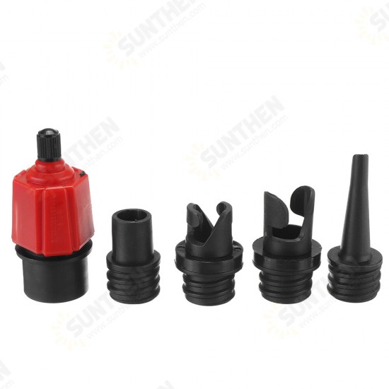 Pump Adaptor Air Valve Adapter w/ 4pcs Air Faucets For Surf Paddle Board Dinghy Canoe Inflatable Boat