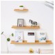 Wall-mounted Stable U-shaped Bamboo Wood Storage Shelf Living Room Tool Storage Shelf Rack